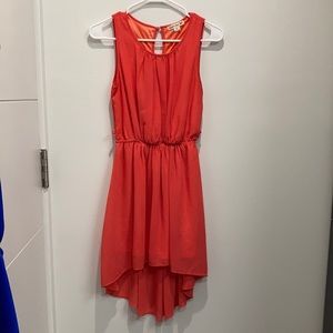 Hi-Lo coral boutique dress